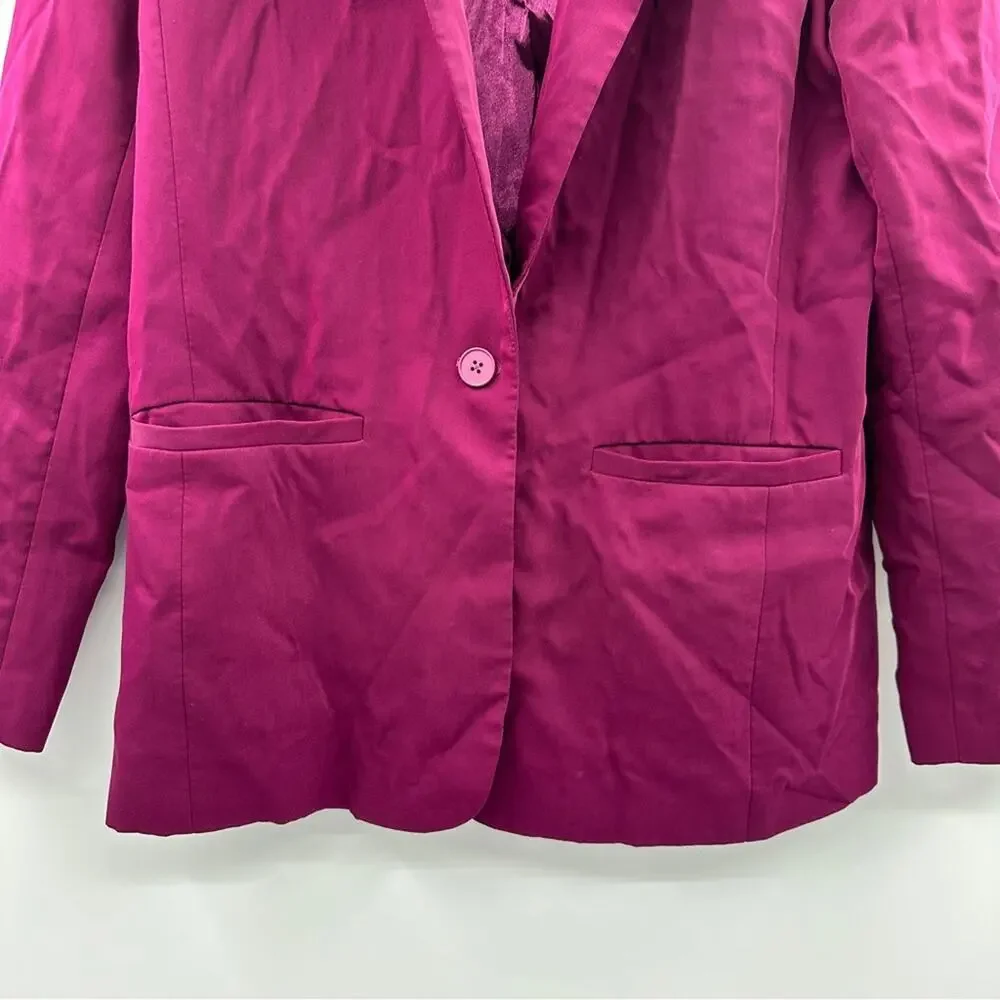 RTR Endless Rose Purple‎ Pink Single Breasted Long Sleeve Blazer Sz L